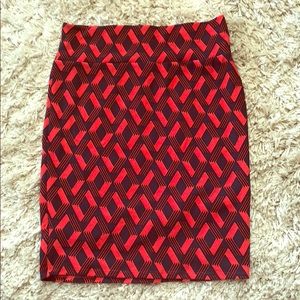 LuLaRoe Red Navy Cassie
